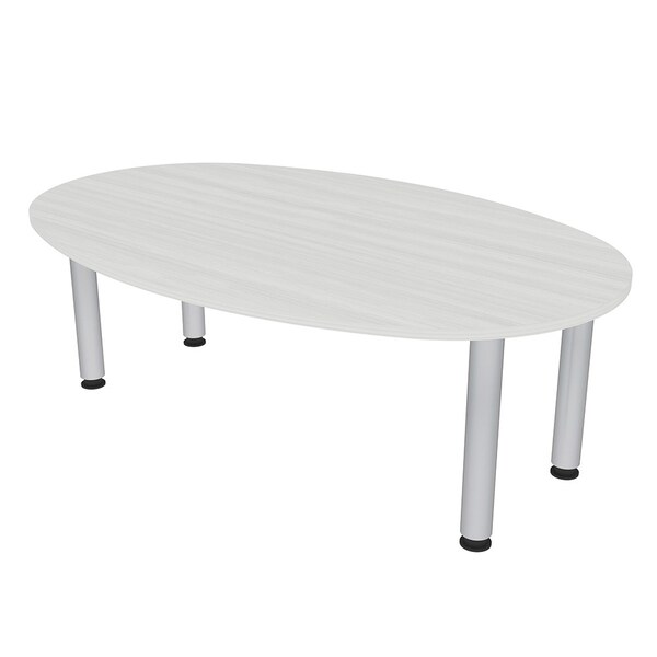Skutchi Designs 45.25 in W, 71.5 in L, 29 in H, Engineered Wood Top, White HAR-BOVL-46X72-PT-WC - main